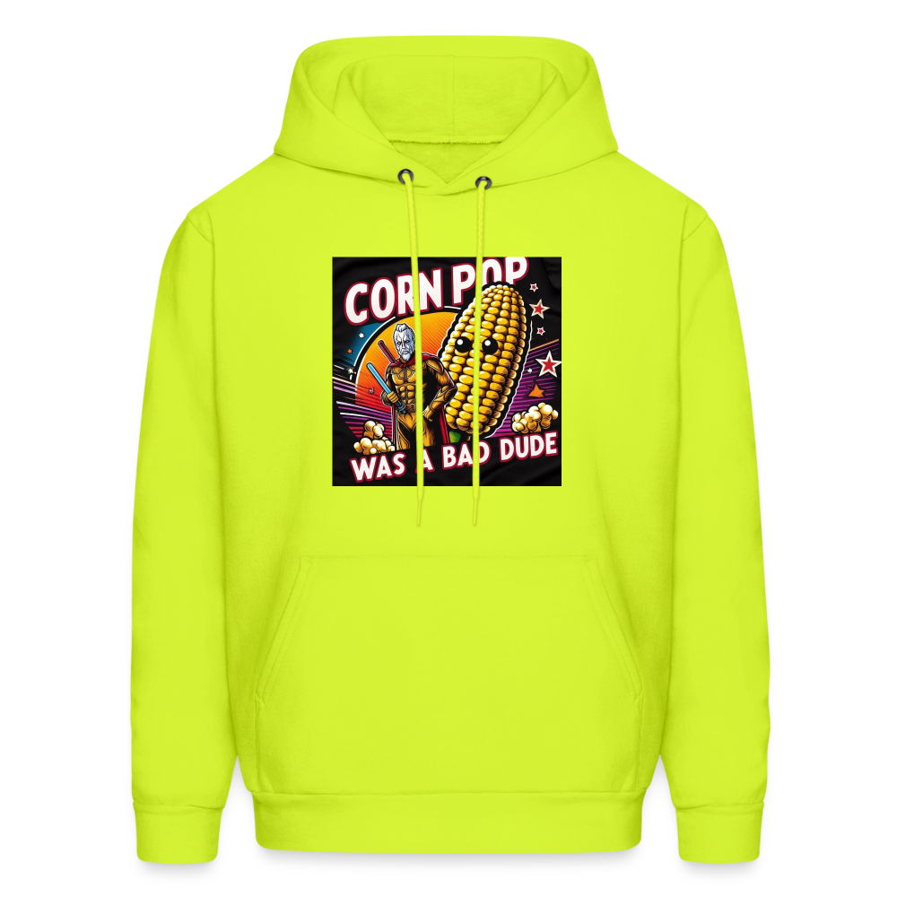 CORNPOP Men's Hoodie - safety green