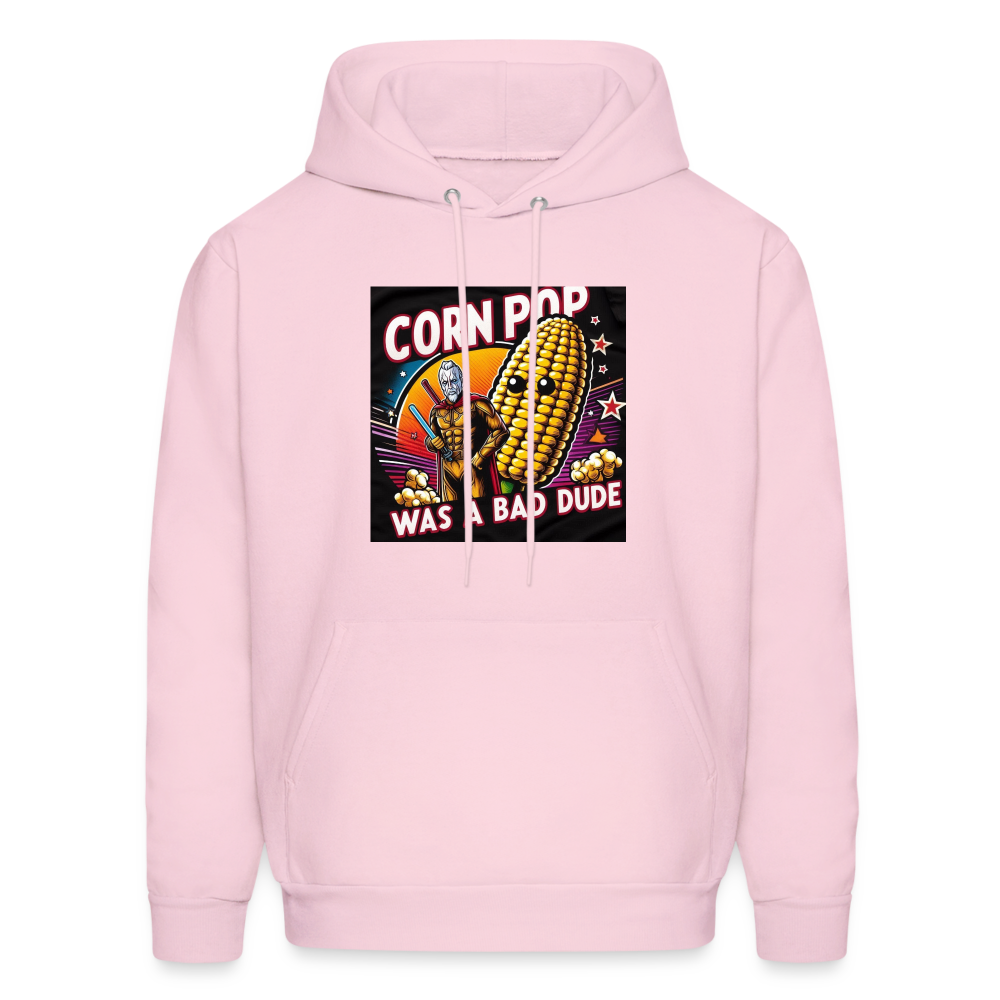 CORNPOP Men's Hoodie - pale pink