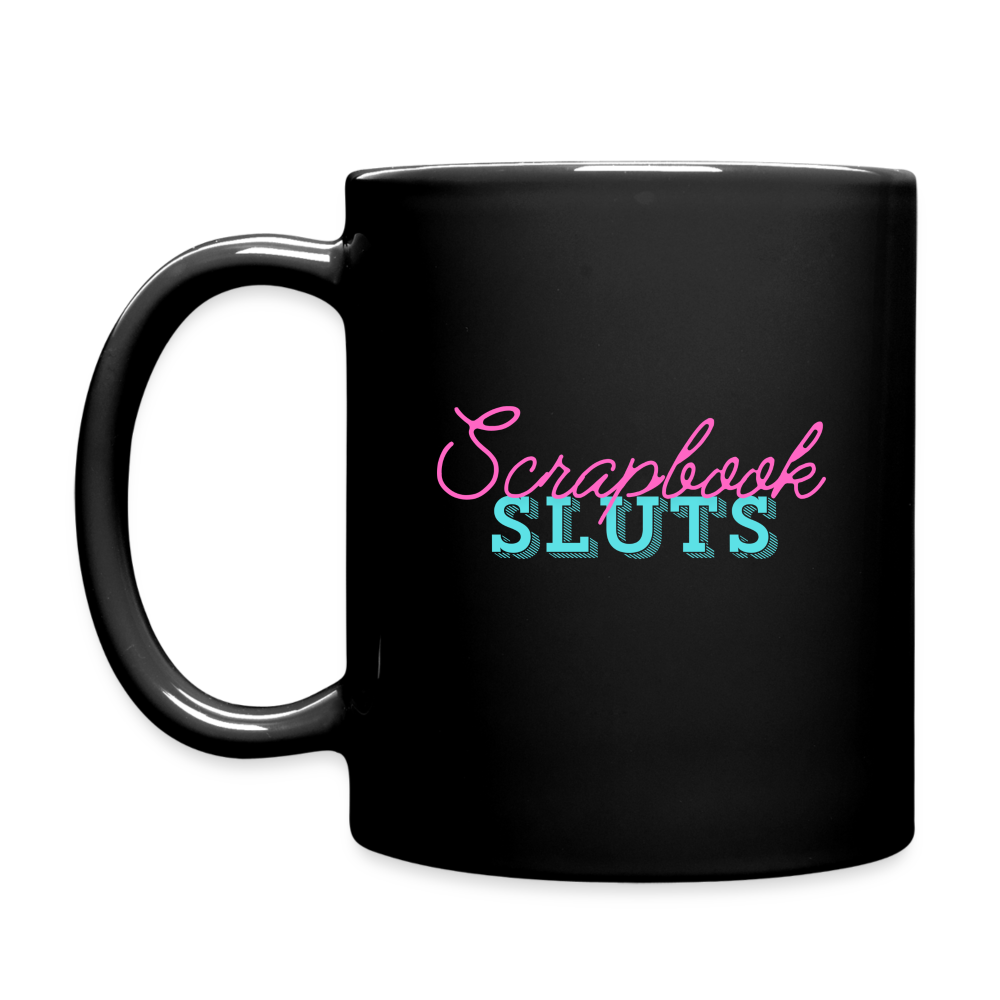 Scrapbook coffee mug - black