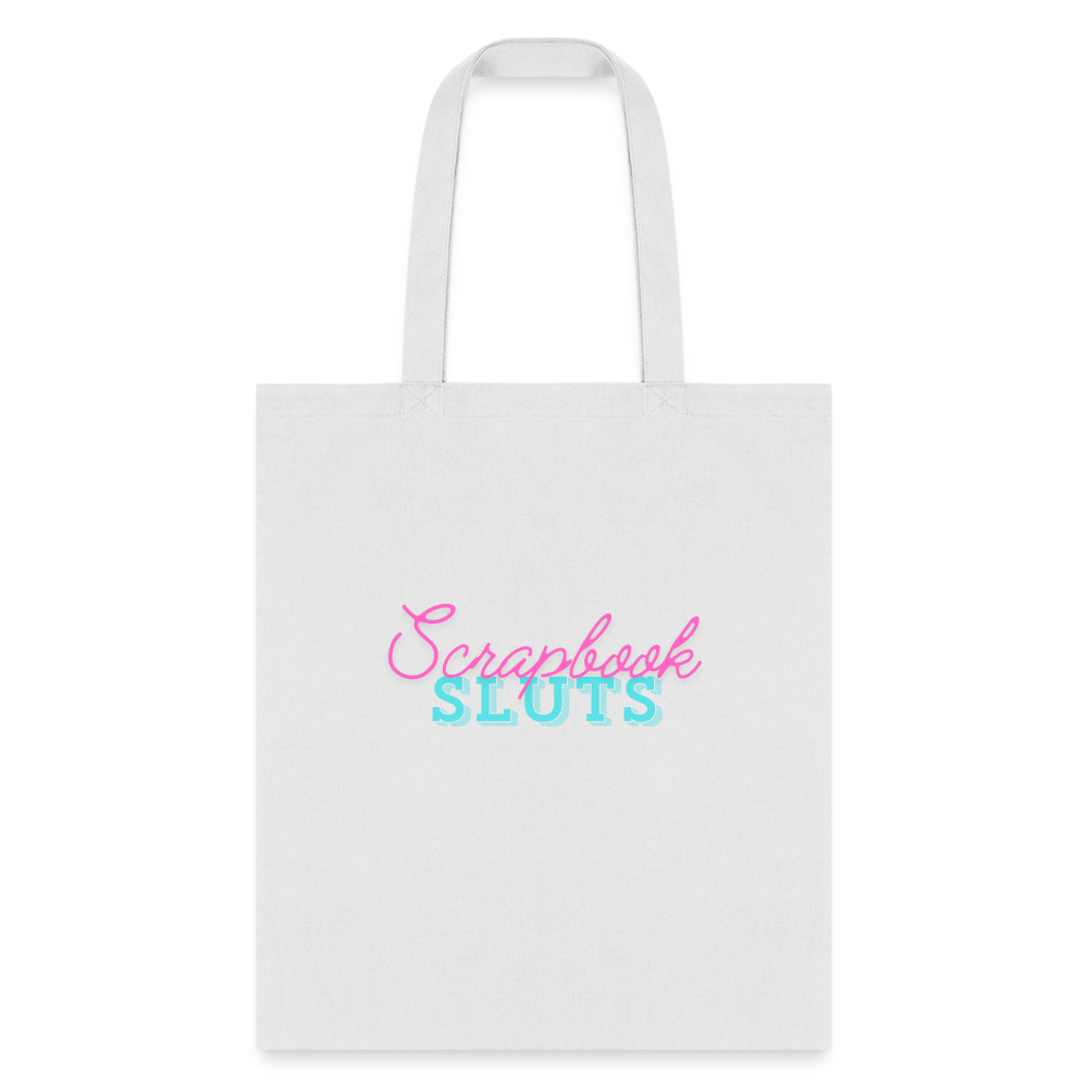 Scrapbook Sluts Tote Bag - white