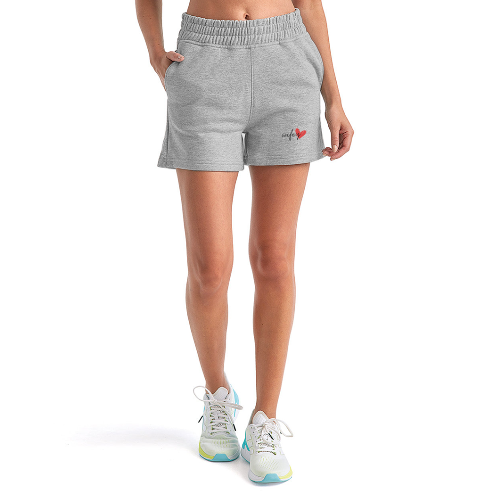 Wifey - Women's Jogger Short - heather gray