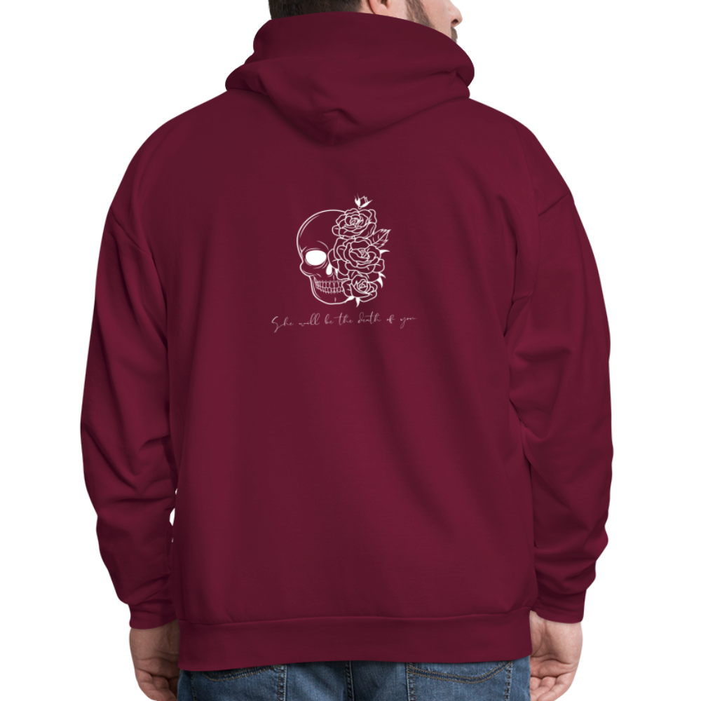 Death of you-- Men's Hoodie - burgundy