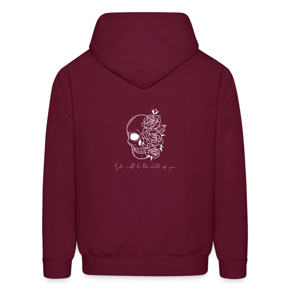 Death of you-- Men's Hoodie - burgundy