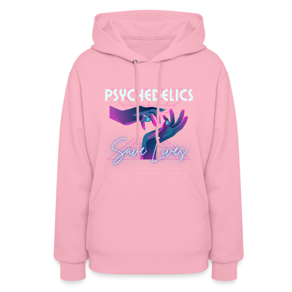 "Psychedelics Save Lives"  -  Hoodie - classic pink