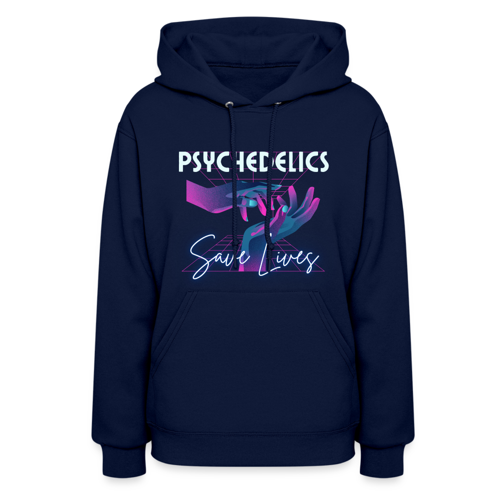 "Psychedelics Save Lives"  -  Hoodie - navy