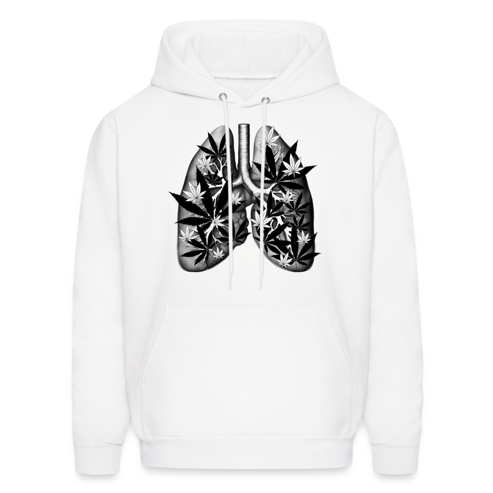 "Marijuana filled Lungs" - Hoodie UNISEX - white