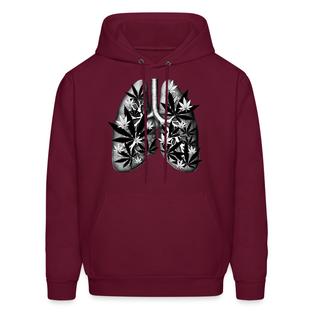 "Marijuana filled Lungs" - Hoodie UNISEX - burgundy