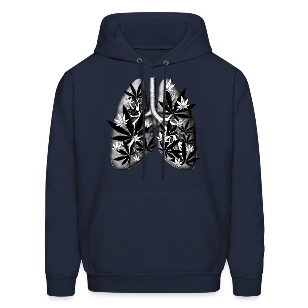 "Marijuana filled Lungs" - Hoodie UNISEX - navy