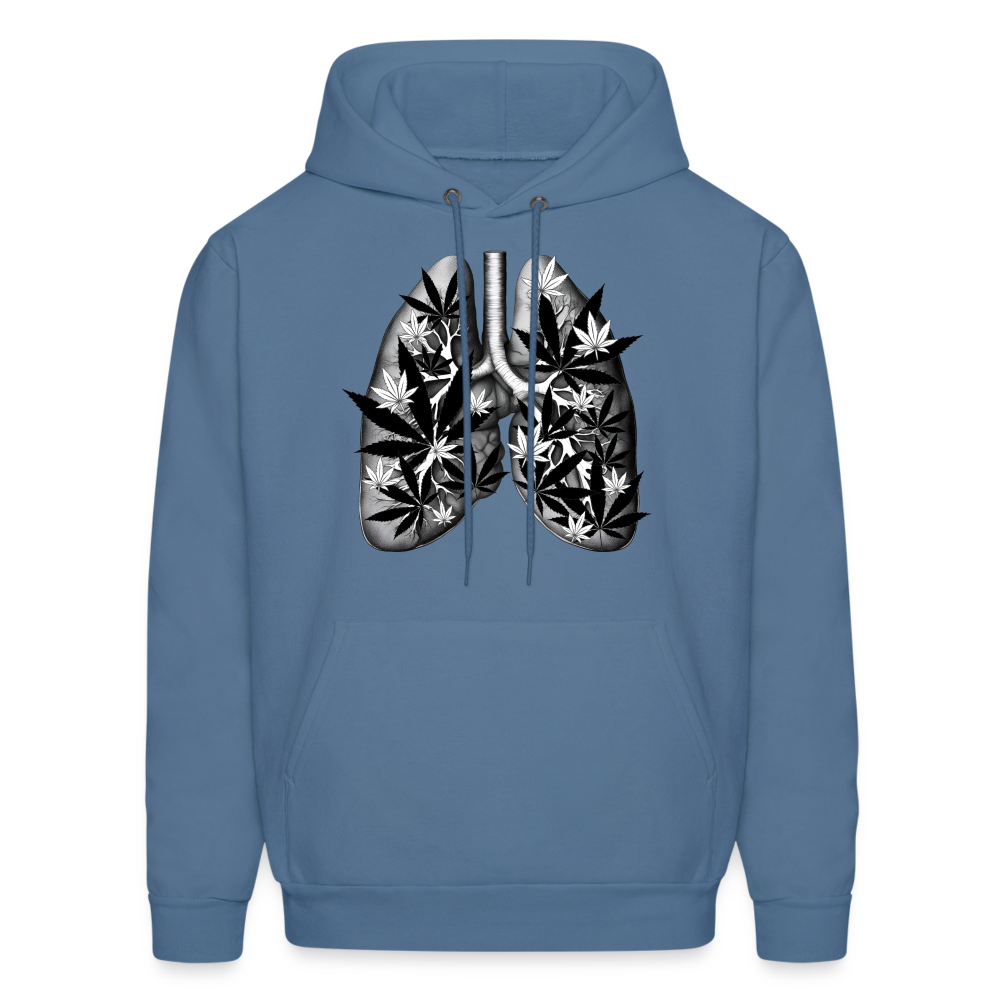 "Marijuana filled Lungs" - Hoodie UNISEX - denim blue