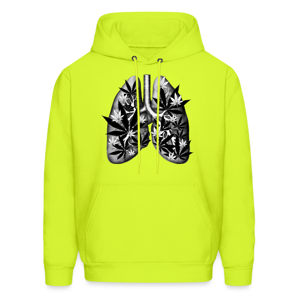 "Marijuana filled Lungs" - Hoodie UNISEX - safety green