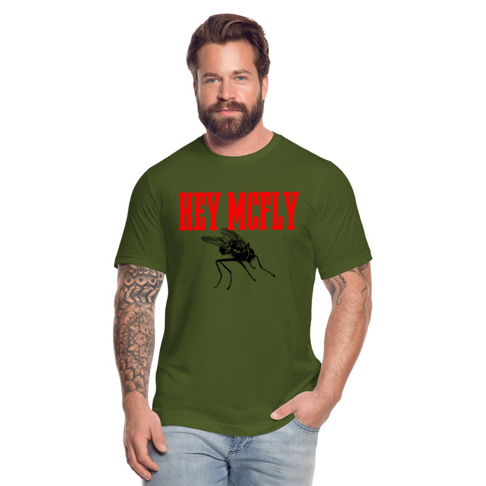 "Hey Mcfly"  T-Shirt - olive