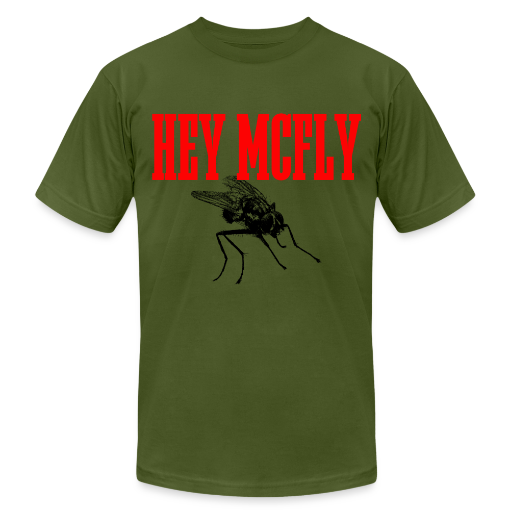 "Hey Mcfly"  T-Shirt - olive