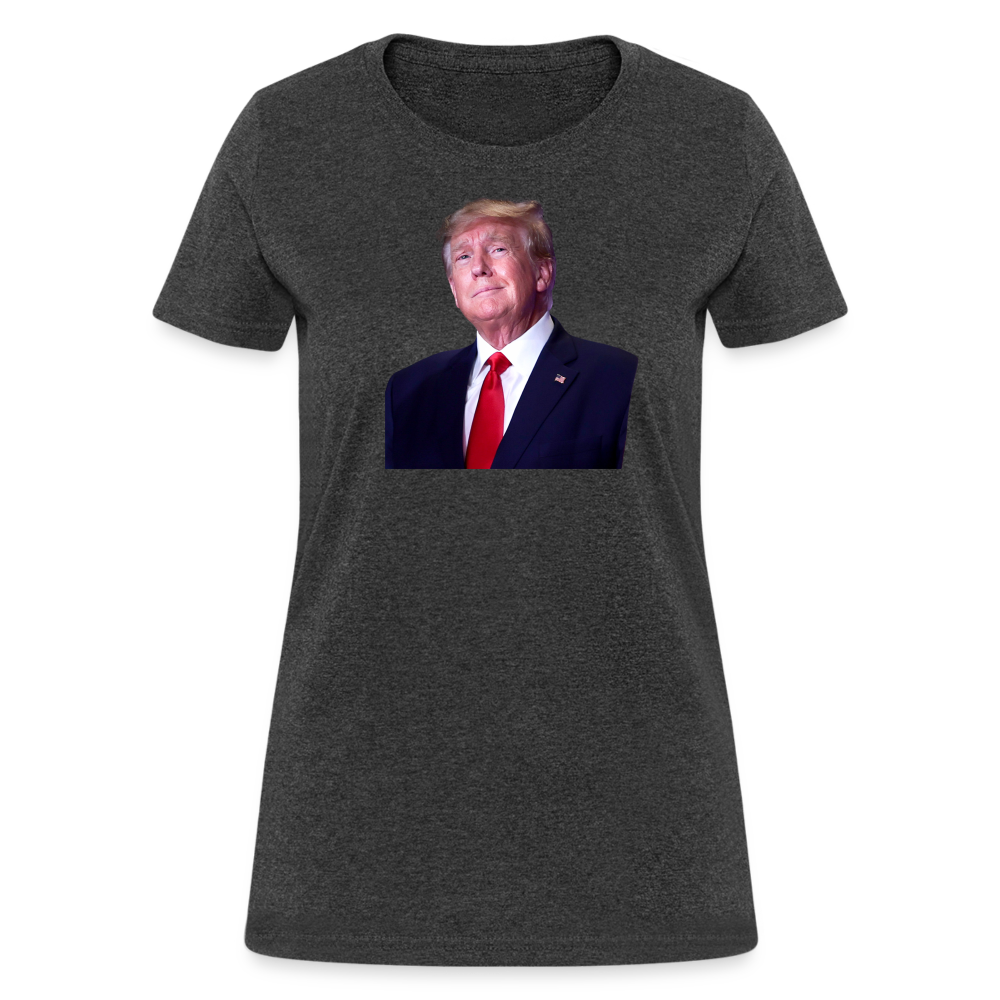 TRUMP image - Women's T-Shirt - heather black