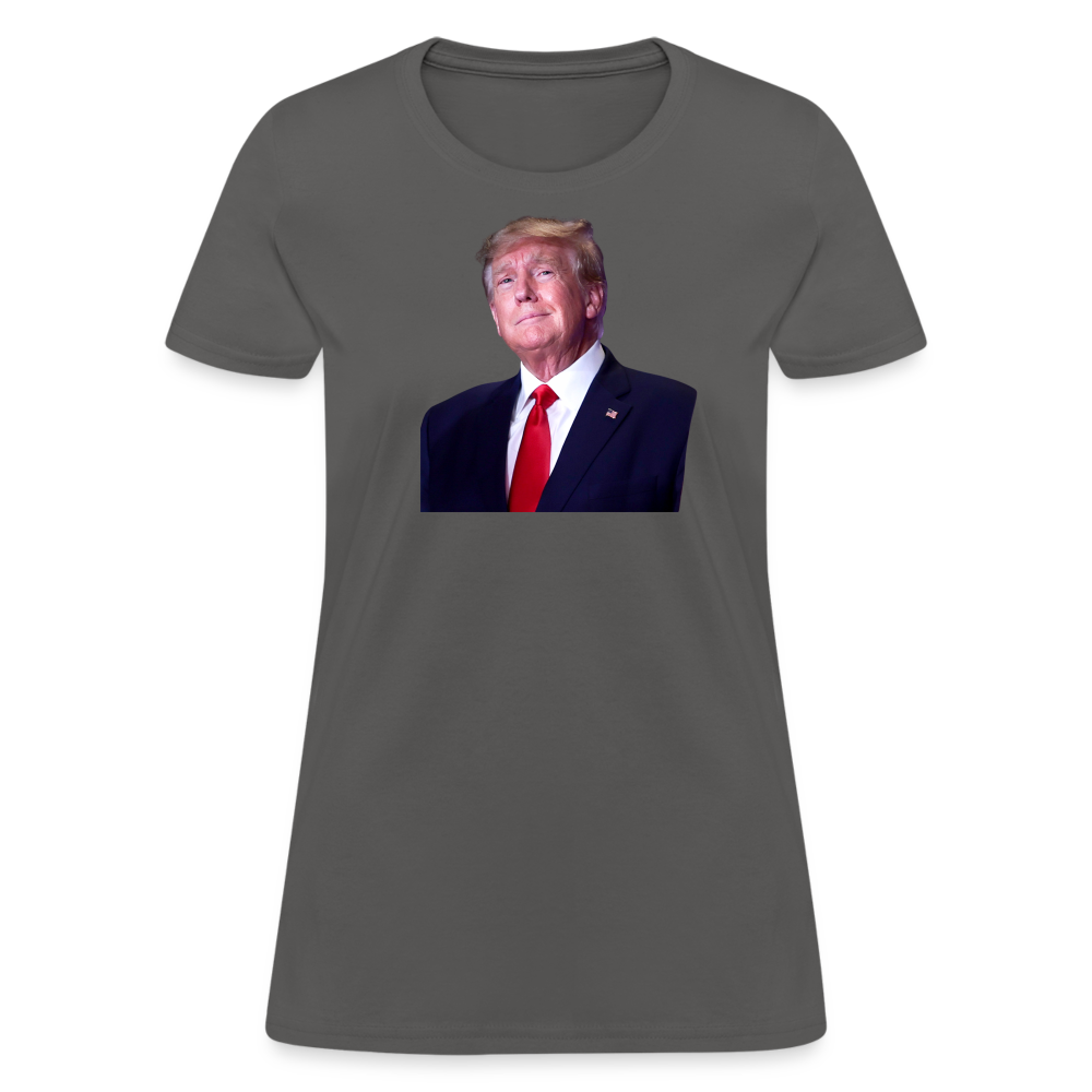 TRUMP image - Women's T-Shirt - charcoal