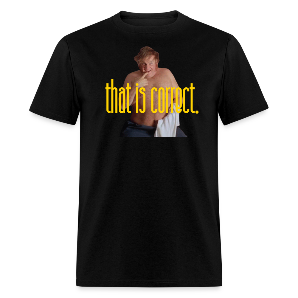 "That is Correct"  Unisex Classic T-Shirt - black