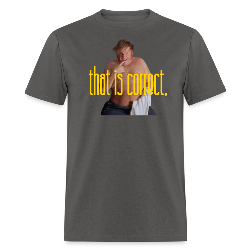 "That is Correct"  Unisex Classic T-Shirt - charcoal