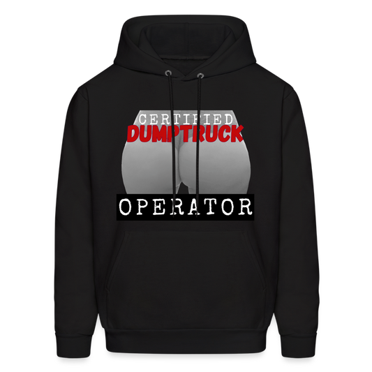 "Certified DUMPTRUCK Operator"  // Natural - Hoodie - black